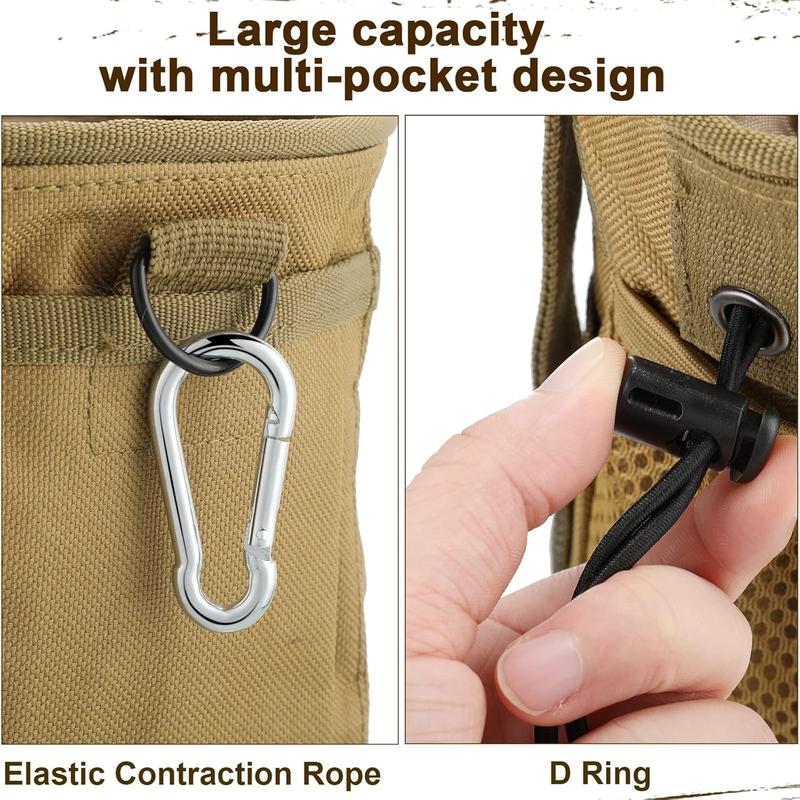 3  Tactical Colored Dump Pouch Military Belt Pouch Molle Adjustable Attached Hip Holster Bags with 3  Iron Snap Hook for Men Women Outdoor Sport Traveling Use