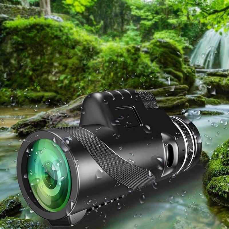 HD Single Eye Telescope, High Power Durable Telescope with a Tripod and Phone Holder, Outdoor Telescope for Outdoor Hiking Camping