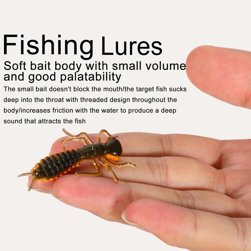 Artificial Simulation Insect Fishing Lure Set, 10pcs Soft Jigging Wobblers Bait, Fishing Tackle for Outdoor Fishing, Fishing Accessories