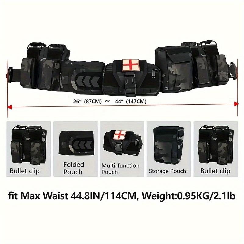 7-In-1 Ultimate Modular Equipment System - Heavy-Duty Molded Belt Set with Multiple Pouches for Tactical, Outdoor and Emergency Response - Durable, Adjustable and Versatile Gear for Professionals and Enthusiasts