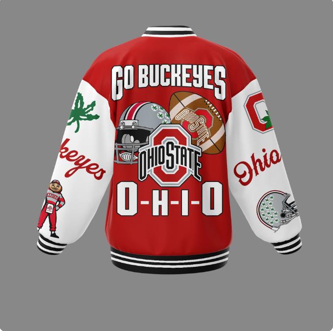 Ohio State Buckeyes Go Bucks Sport Jacket  , NCAA Ohio State Buckeyes Merch , Go Bucks Sport Jacket, Football Gift, Gift For Him, Gift For Her