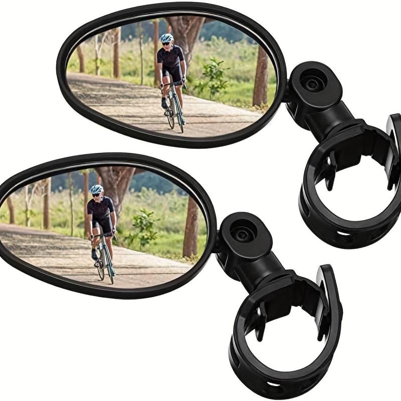 Bicycle Rearview Mirror, 2 Counts Adjustable Rearview Mirror, Rotatable Convex Mirror, Cycling Accessories