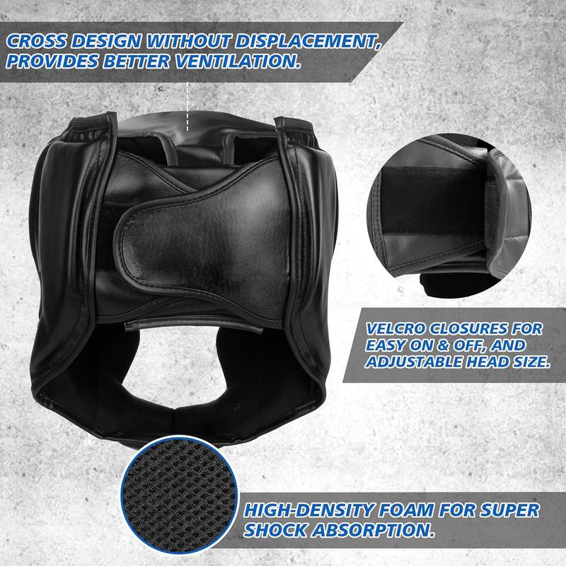 2 Pack Boxing Headgear, Boxing Gear Equipment Training Sparring Safety Head Guard Boxing Protective Gear for MMA, Kickboxing, Muay Thai, Boxing for Men Women Kids