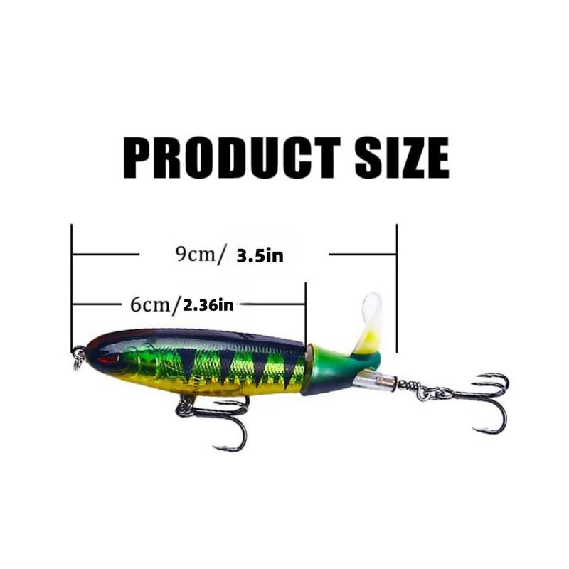 Fishing Lure, Artificial Fishing Bait with Hook & Propeller Tail Fishing Accessories for Freshwater & Saltwater Fishing, Boyfriend Gift