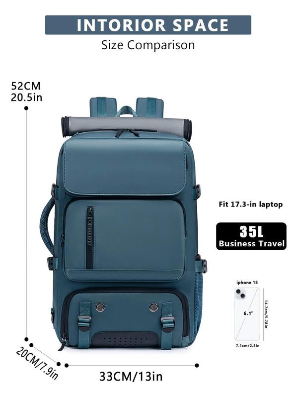 Large Capacity Backpack with Shoes Compartment & USB Charging Port, Multi-functional Backpack for Hiking & Camping, Outdoor Knapsack for Men & Women 2024