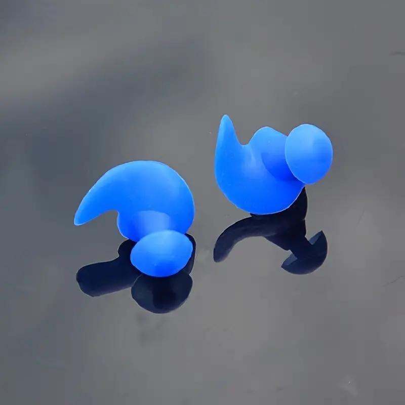 Silicone Earplugs, 1 Pair Portable Dustproof Earplugs, Waterproof Swimming Earplugs, Swimming Accessories for Adults