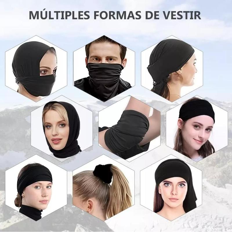 Solid Color Cycling Sun Protection Mask, Sports Outdoor Ice Silk Magic Headscarf, Multifunctional Mask Scarf, Windproof & Dustproof Mask for Sports & Cycling, Christmas Gift