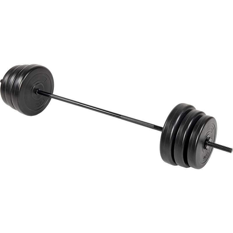 100-Pound Weight Set for Home Gym with Six Plates and Optional 1x 5FT Standard Barbell with Locks