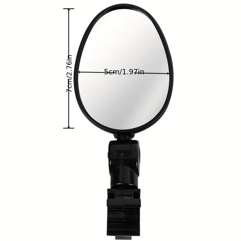 Bicycle Rearview Mirror, 2 Counts Adjustable Rearview Mirror, Rotatable Convex Mirror, Cycling Accessories