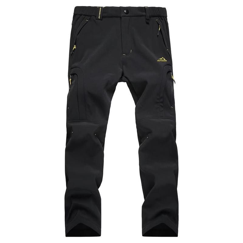 Men's Winter Pants 5 Zip Pockets Snow Ski Pants Fleece Lined Water Resistant Hiking Pants