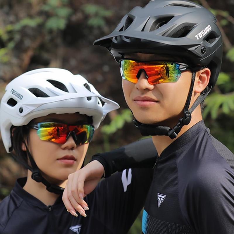 Polarized Sports Sunglasses Sun Glasses for Men Women With 5 Interchangeable Lenes for Cycling Running Baseball Golf Driving