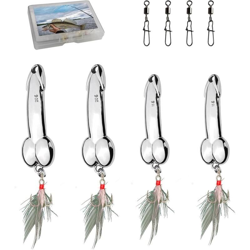 Bass Fishing Lure, Fishing Spoons, Topwater Fishing Lures with Trebles Hooks, Trout Fishing Lures, Fishing Tackle for Freshwater and Saltwater, Fishing Gifts for Men