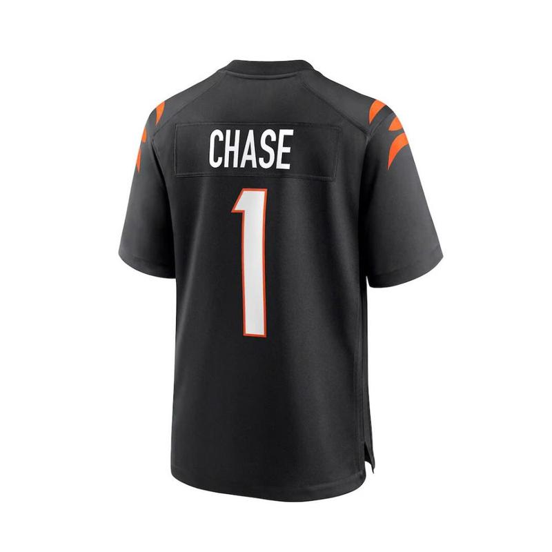 #1Chasee Bengalss Jersey - Black - NFLL - sports jersey - fan jersey - Perfect gift for both men and women for all occasions Christmas Halloween New Year Sports - thoughtful, practical gift - Best price