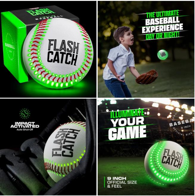 Light Up Baseball - Glow in Dark Balls