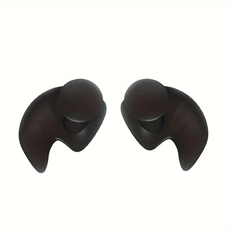 Silicone Earplugs, 1 Pair Portable Dustproof Earplugs, Waterproof Swimming Earplugs, Swimming Accessories for Adults