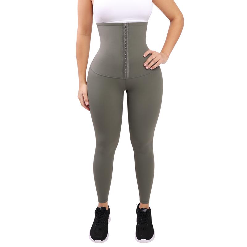 FeelinGirl High Waisted Corset Leggings Waist Shaper Workout Yoga Pants for Fall and Winter