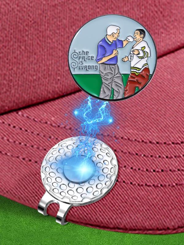 Cartoon Golf Hat Clip, Cute Magnetic Golf Ball Marker, Golf Hat Clip for Men & Women, Fashion Accessories for Daily Wear