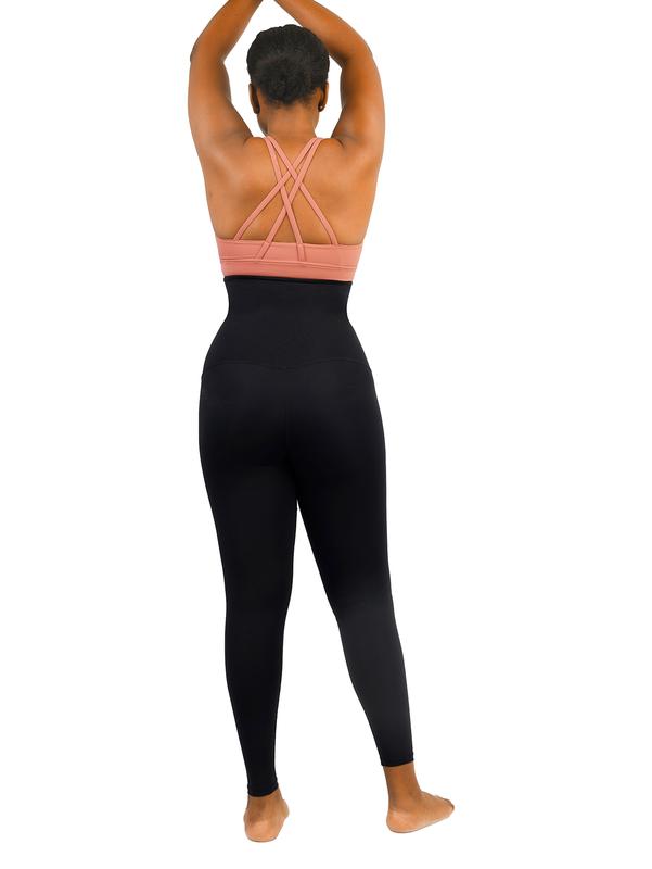 FeelinGirl High Waisted Corset Leggings Waist Shaper Workout Yoga Pants for Fall and Winter