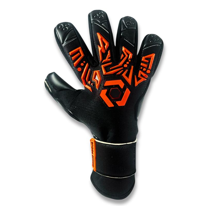 Prime Focus Goalkeeping Aura Black Goalkeeper Gloves