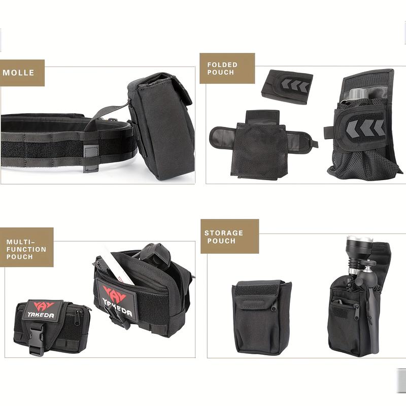 7-In-1 Ultimate Modular Equipment System - Heavy-Duty Molded Belt Set with Multiple Pouches for Tactical, Outdoor and Emergency Response - Durable, Adjustable and Versatile Gear for Professionals and Enthusiasts