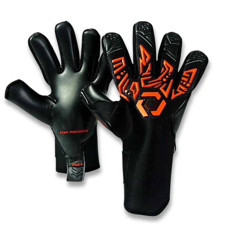 Prime Focus Goalkeeping Aura Black Goalkeeper Gloves