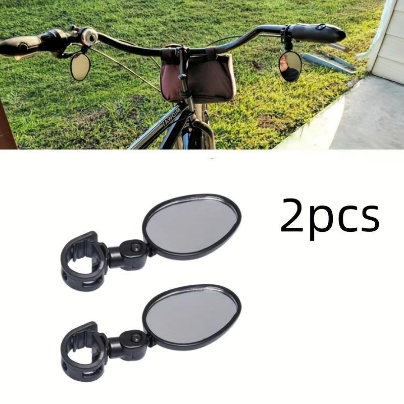 Bicycle Rearview Mirror, 2 Counts Adjustable Rearview Mirror, Rotatable Convex Mirror, Cycling Accessories