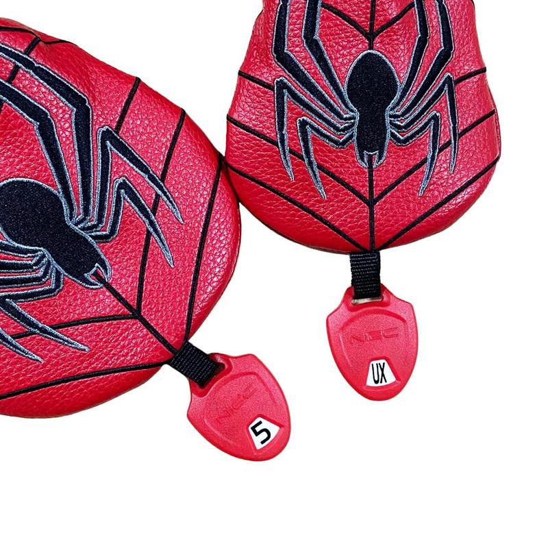 Spider Pattern Golf Headcover, 1 Count Waterproof & Oil Resistant Golf Wood Club Cover, Golf Accessories for Men Golfers, Perfect Gift for Golf Clubs