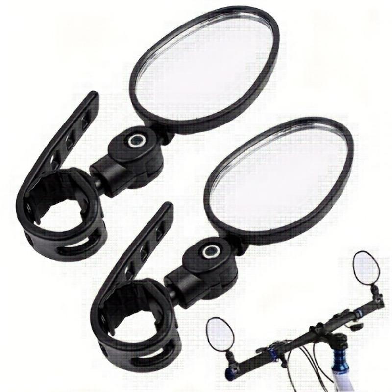 Bicycle Rearview Mirror, 2 Counts Adjustable Rearview Mirror, Rotatable Convex Mirror, Cycling Accessories