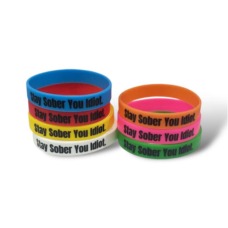 Stay Sober You Idiot. Wristbands Quick Dry Water-Resistant Breathable Comfortable Unisex