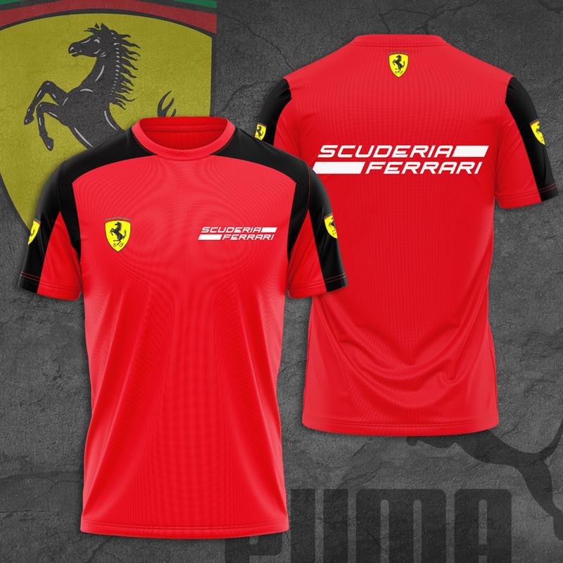 2024 Ferrari Scuderia F1 3D racing T-shirt, hot sale, gift for men, size S-5XL, true fans