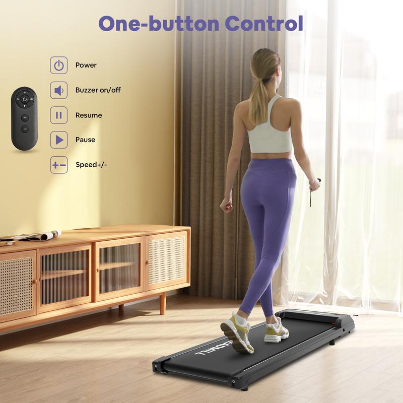 Redliro Universal Treadmill, Walking Pad，Running Machine, Low Noise and Indoor Use with LCD Display Screen and Remote