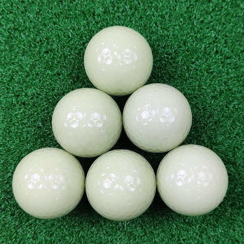 Golf Luminous Ball, 6 Counts set Glow in The Dark Golf Ball, Night Training Golf Ball, Outdoor Sports Equipment for Golf Enthusiastic