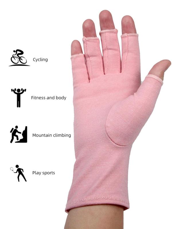 Unisex Fingerless Gloves, 1 Pair Lightweight Comfortable Breathable Gloves for Men & Women, Sports Gloves for Cycling Sports Workout