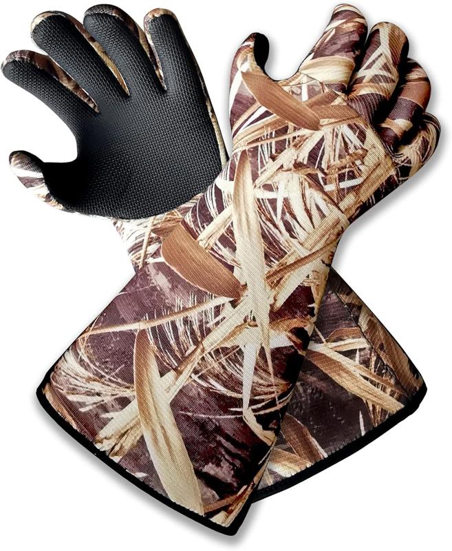 Waterproof Neoprene Duck Decoy Gloves - Insulated Blind Gauntlet Stay Warm and Dry in Waterfowl Hunting