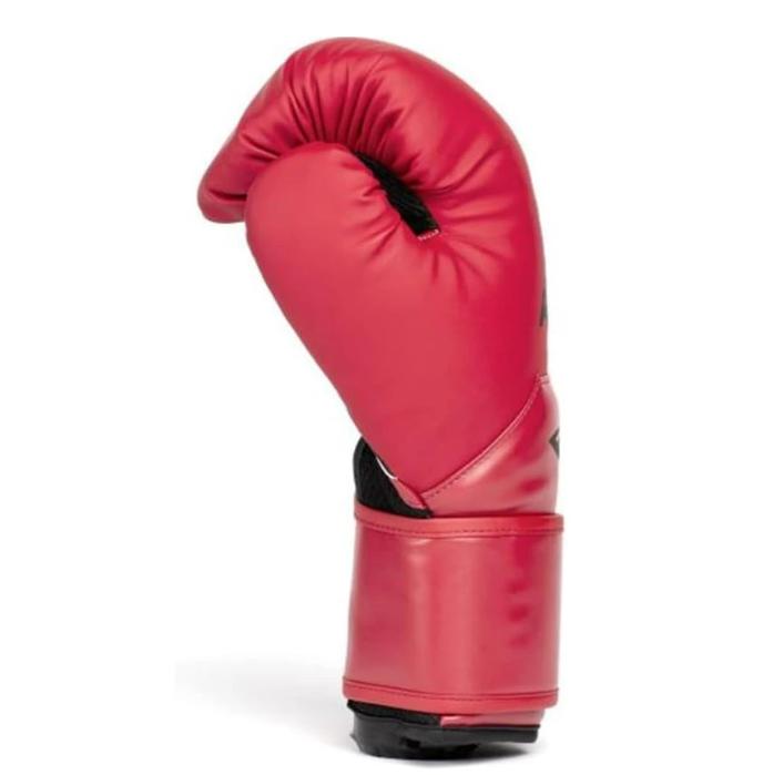 Everlast Elite 2 Red Boxing Gloves with Integrated Palm Foam and Wedge-Shaped Hook and Loop Strap