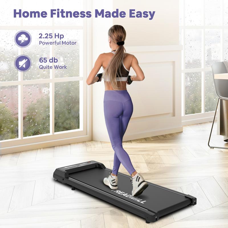 Redliro Universal Treadmill, Walking Pad，Running Machine, Low Noise and Indoor Use with LCD Display Screen and Remote