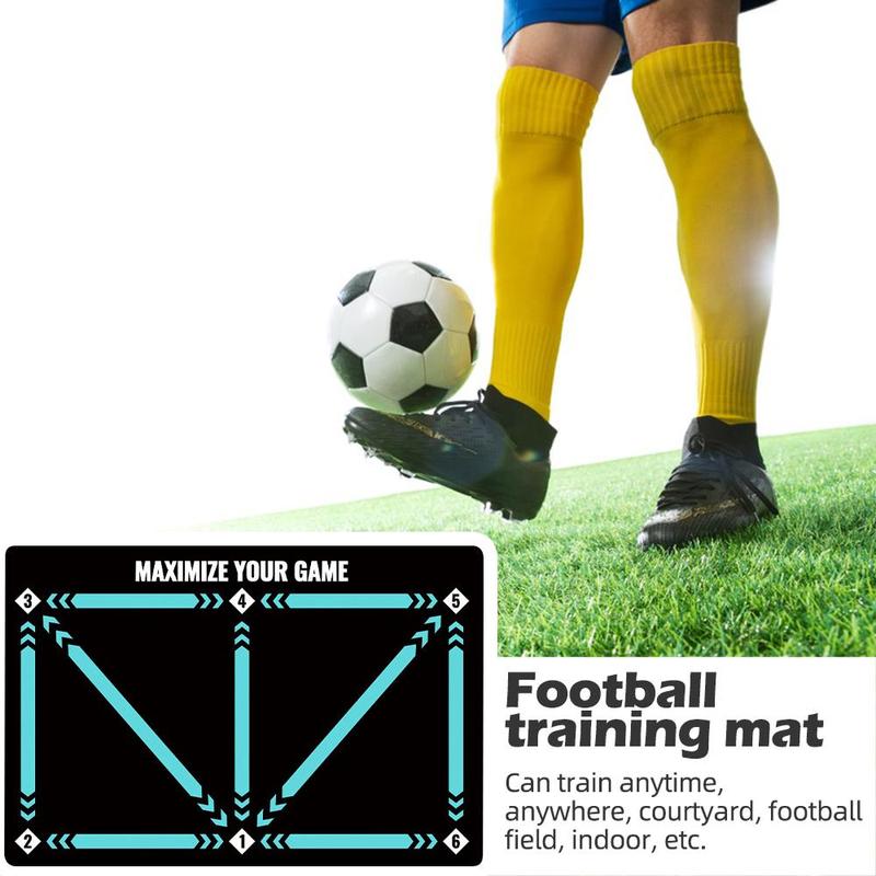 Football Training Mat, Silent Shock Absorption Football Training Tool, Sports Equipment for Indoor Outdoor Use, Christmas Gift