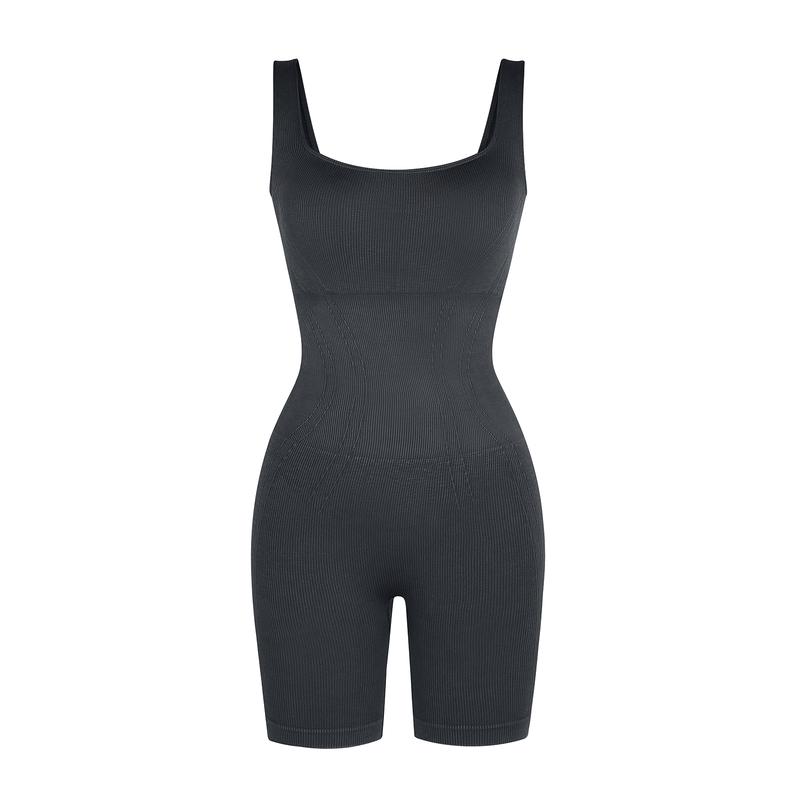 FeelinGirl Womens Jumpsuits Shorts Rompers One Piece Bodysuits Yoga Sleeveless Backless Seamless Bodycon Outfits Clothes 2024