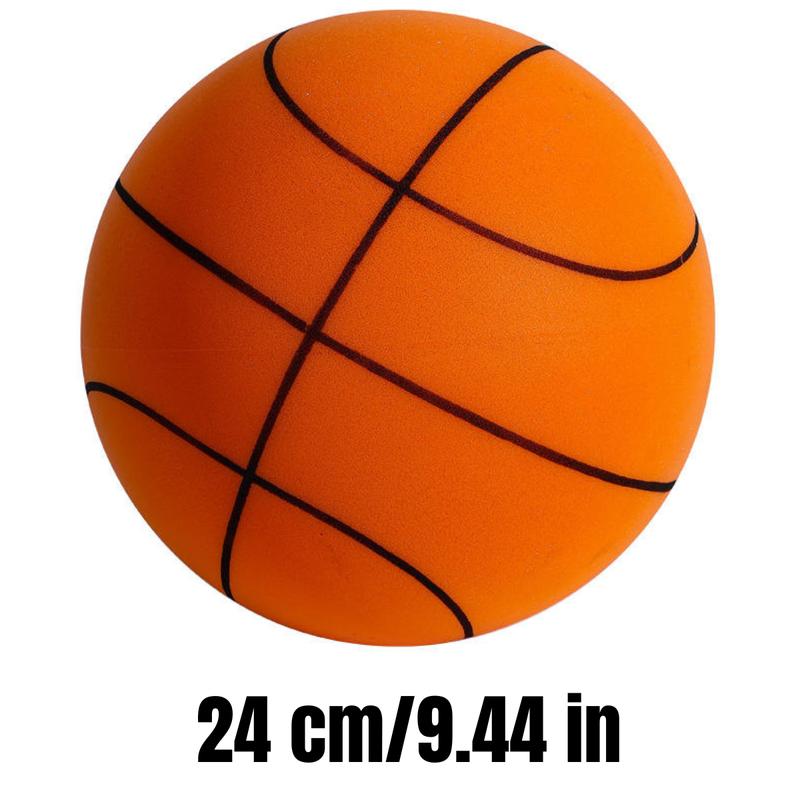 Silent Basketball Foam Basketball Indoor Training Ball Standard Hush Handle Basketball, Quiet Basketball Dribbling Indoor, Silent Swish Basketball 24cm