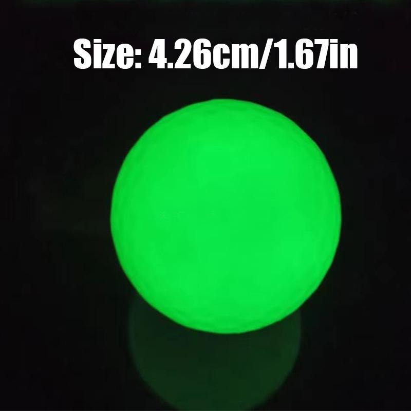 Golf Luminous Ball, 6 Counts set Glow in The Dark Golf Ball, Night Training Golf Ball, Outdoor Sports Equipment for Golf Enthusiastic