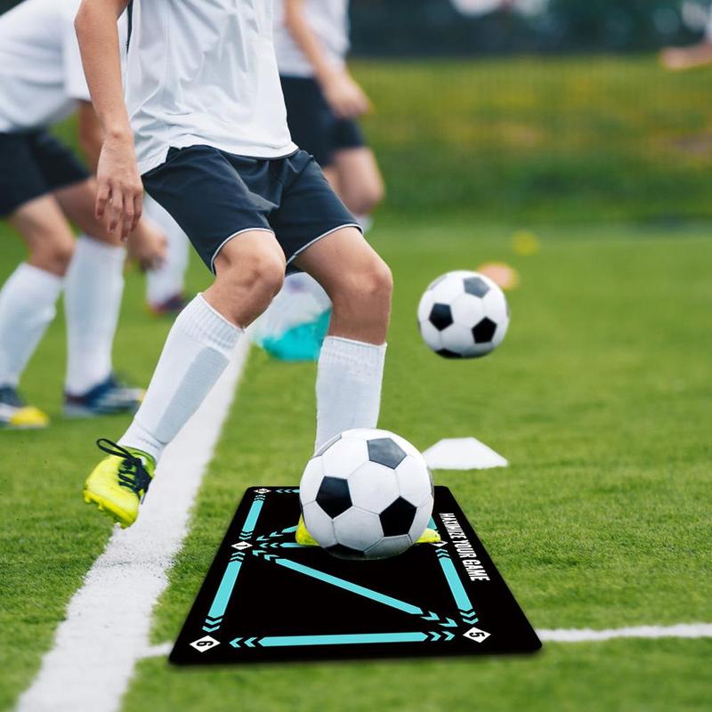 Football Training Mat, Silent Shock Absorption Football Training Tool, Sports Equipment for Indoor Outdoor Use, Christmas Gift