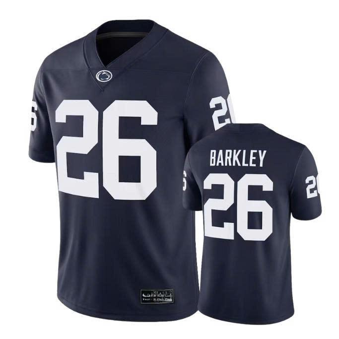 #26 Saquon Barkley Penns State - Navy Game Jersey - Black ,Sport Jersey ,Fan Football ,Outdoor Clothing ,Gift for Him, Many Size-Best Seller