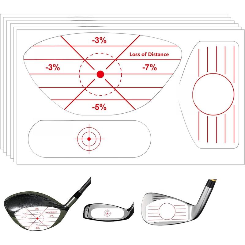 Golf Driver Impact Tape Labels 180 count Golf Impact Stickers Golf Clubs Labels for Swing  Irons and Woods Iron Ball Hitting Recorder Standard Irons Woods Sticker,  for Swing Practice