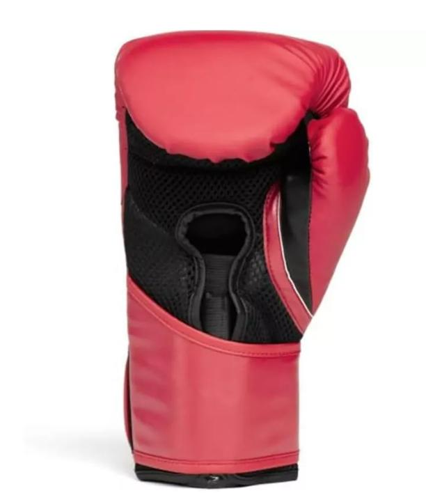 Everlast Elite 2 Red Boxing Gloves with Integrated Palm Foam and Wedge-Shaped Hook and Loop Strap