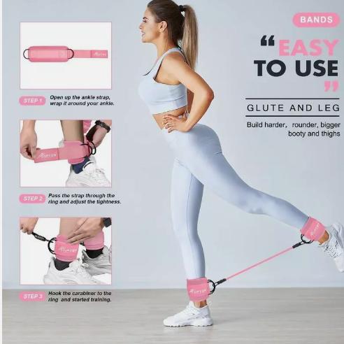 Ankle Resistance Bands for Leg & Butt Training, Exercise Equipment