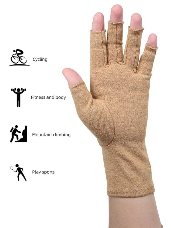 Unisex Fingerless Gloves, 1 Pair Lightweight Comfortable Breathable Gloves for Men & Women, Sports Gloves for Cycling Sports Workout