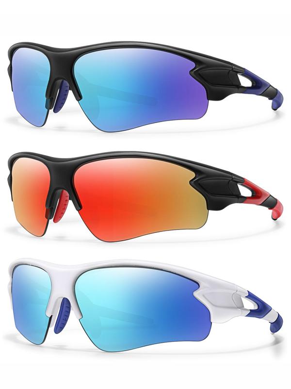 Unisex's Outdoor Sports Sunglasses, Sporty Windproof Sunglasses for Cycling Hiking Running Travel, Sports Eyewear for Men & Women