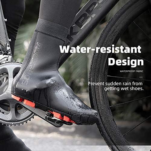 ROCKBROS Cycling Shoe Covers Warm Bike Shoe Cover Warmer Water Resistant Windproof Bicycle Overshoes for Mountain Road Bike Shoes