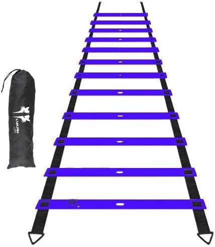 20ft Speed Ladder Agility Ladder Agility  Equipment for  & Adults, Football Ladder Soccer Ladder Workout Ladder Drills  Ladder Kit Exercise Ladder for Footwork