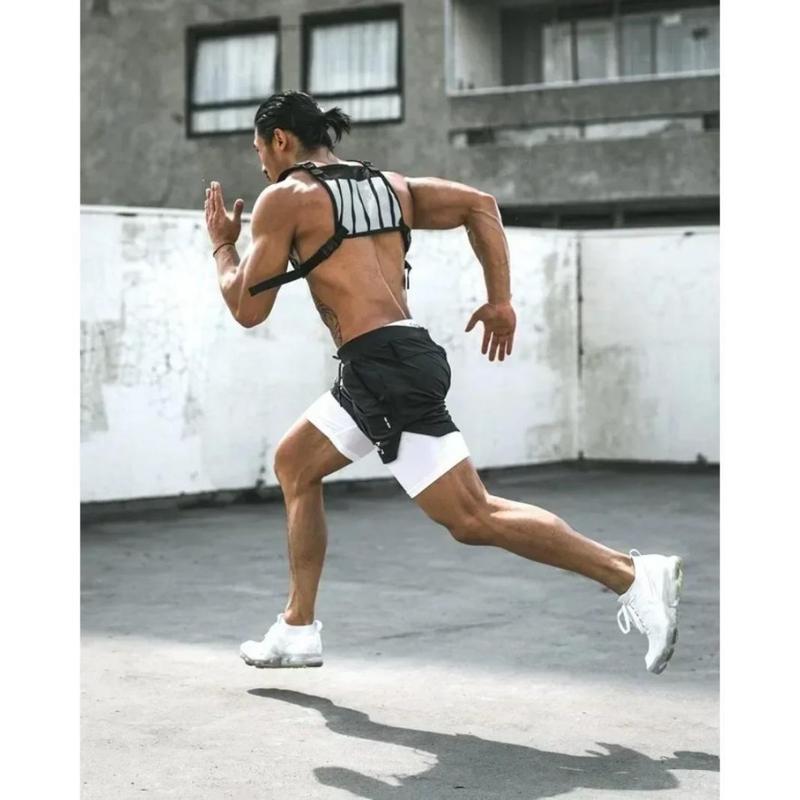 2 in 1 Jujutsu Gojo Quick Dry Shorts Running Training Joggers Fitness Gym Sports For Men